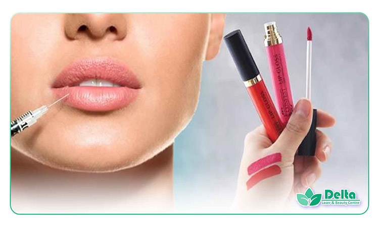 زمان مناسب استفاده از رژ لب بعد از تزریق ژل لب